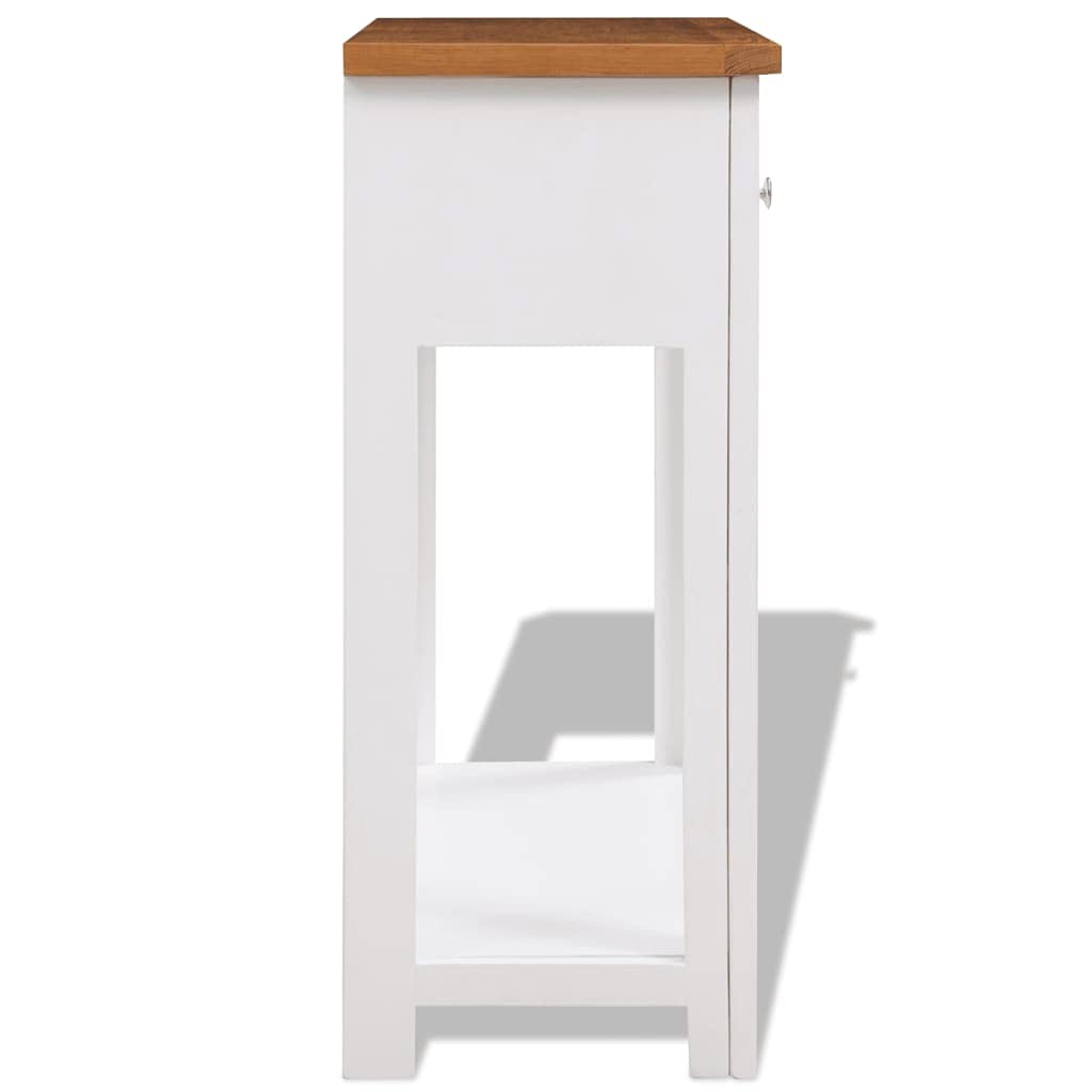Solid Oak Wood Side Table T11891