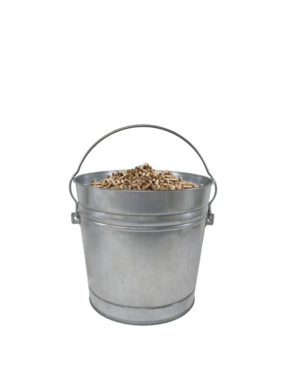 10-Gallon Galvanized Steel Trash Can with Locking Lid L59376