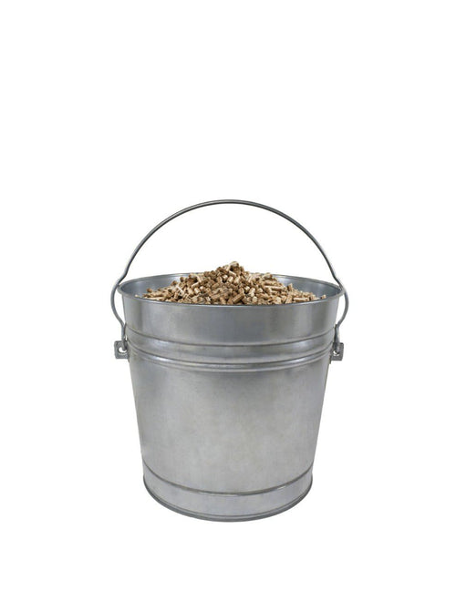 10-Gallon Galvanized Steel Trash Can with Locking Lid L59376