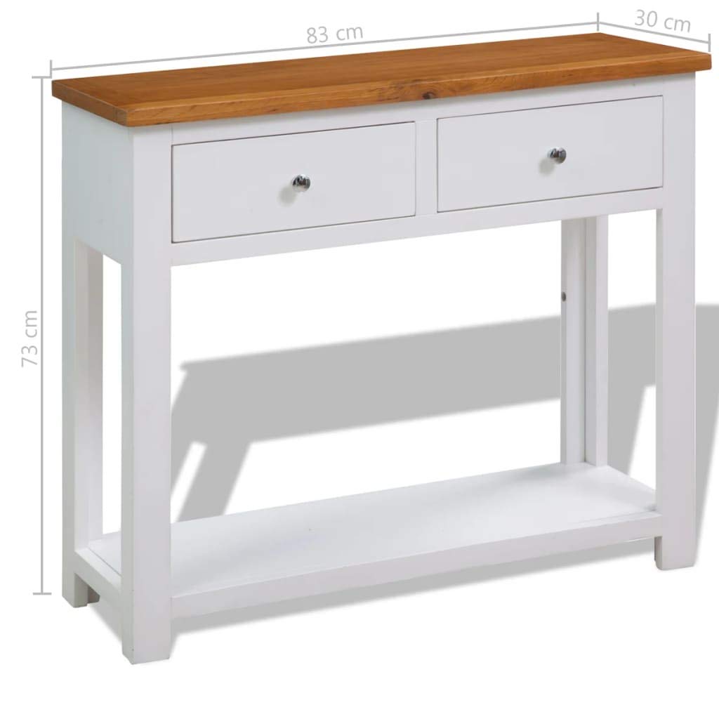 Solid Oak Wood Side Table T11891