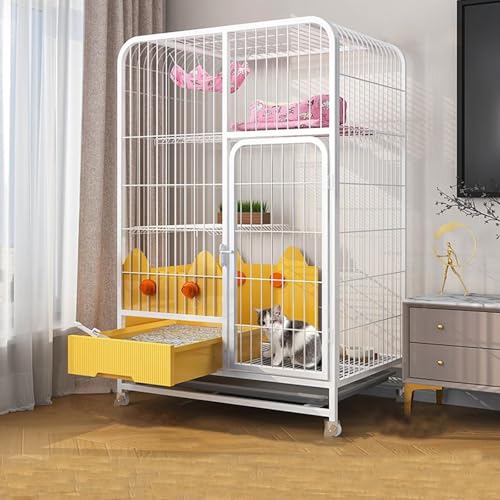 Heavy Duty Cat Cage Playpen Metal Cattery with Brake Casters U873