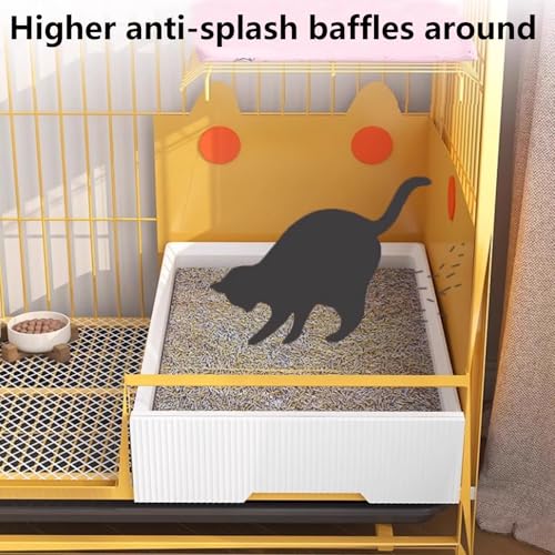 Heavy Duty Cat Cage Playpen Metal Cattery with Brake Casters U873