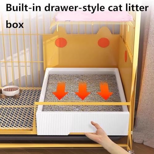 Heavy Duty Cat Cage Playpen Metal Cattery with Brake Casters U873