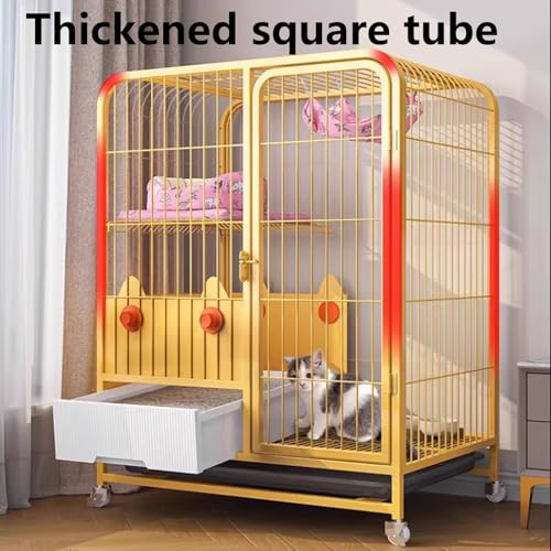 Heavy Duty Cat Cage Playpen Metal Cattery with Brake Casters U873