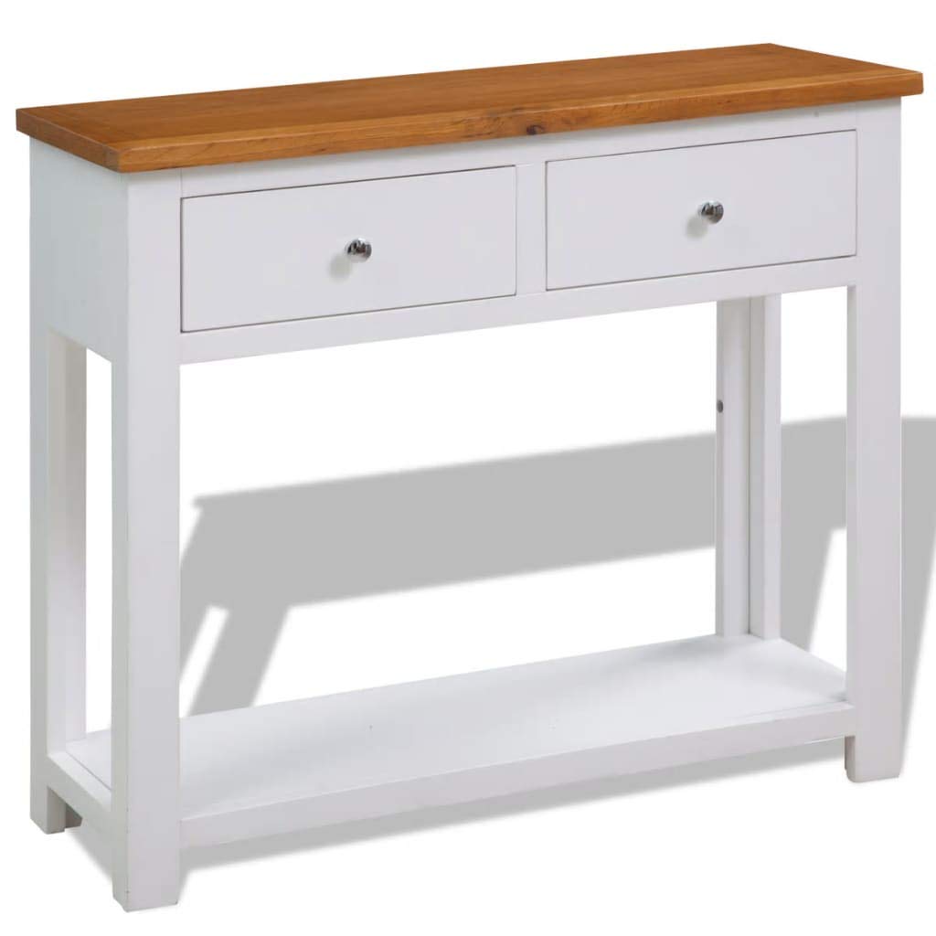 Solid Oak Wood Side Table T11891