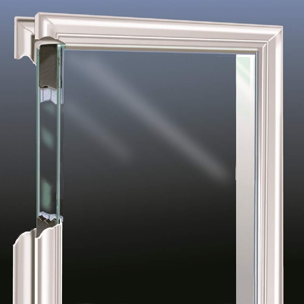 Steel Primed Right Hand In-Swing Exterior Prehung Door Full Lite 36"x80" with 14" Sidelites F12477