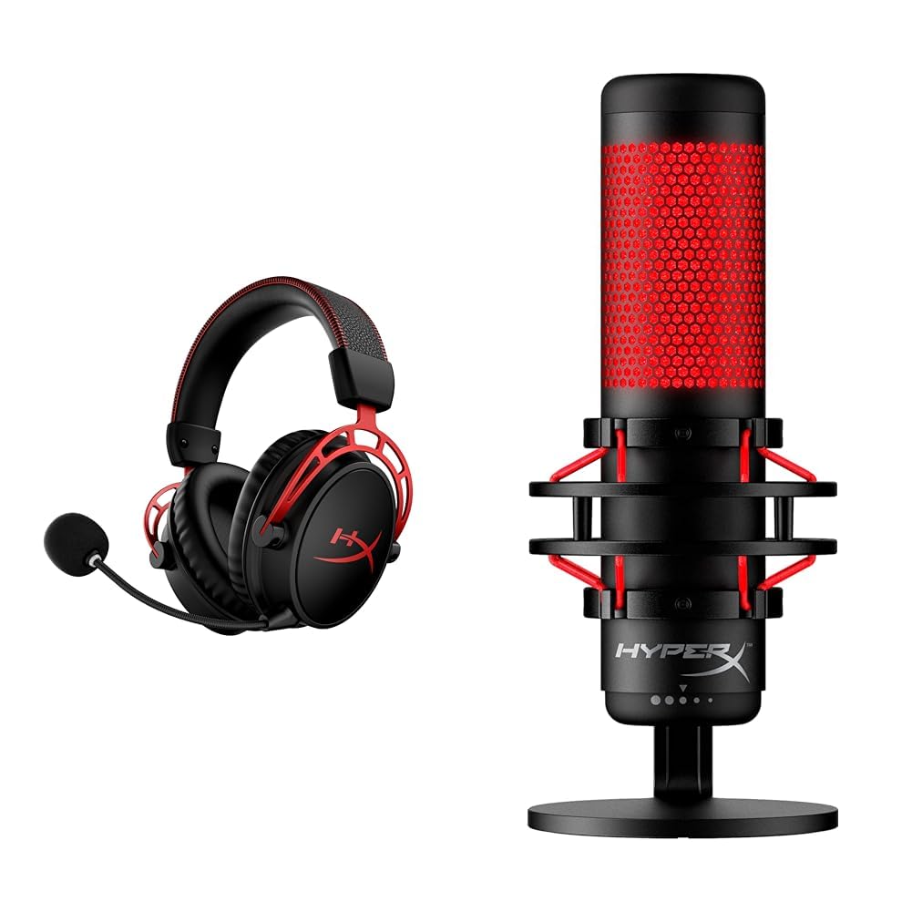 Wireless Gaming Headset & USB Condenser Gaming Microphone H444907
