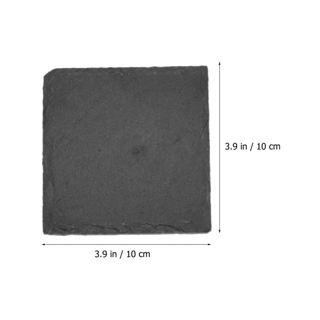 Natural Stone Square Drink Coasters Set A2996