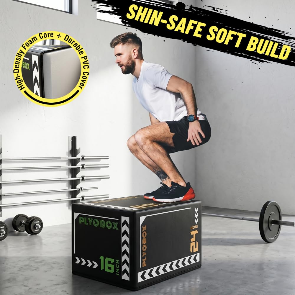 3-in-1 Non-Slip Foam Plyometric Jump Box P581381