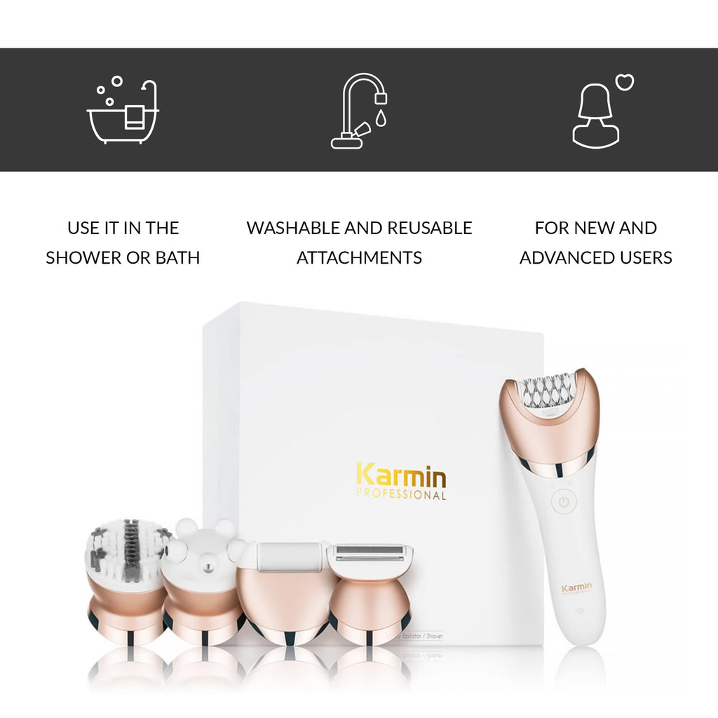 Cordless Waterproof 5 in1 Wet Dry Epilator G67566