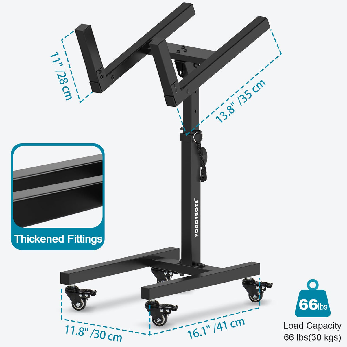 Adjustable Guitar Amp Stand with Wheels B791067