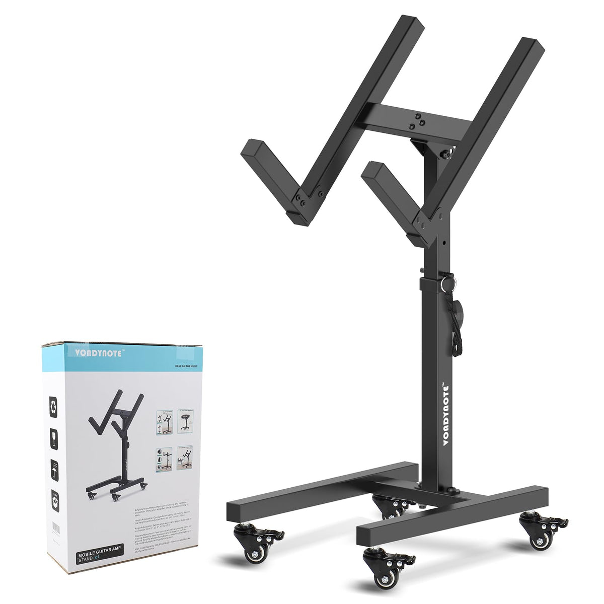 Adjustable Guitar Amp Stand with Wheels B791067