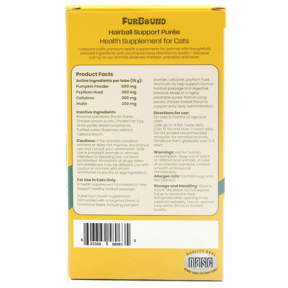 Cat Hairball Support Puree with Pumpkin Powder I521