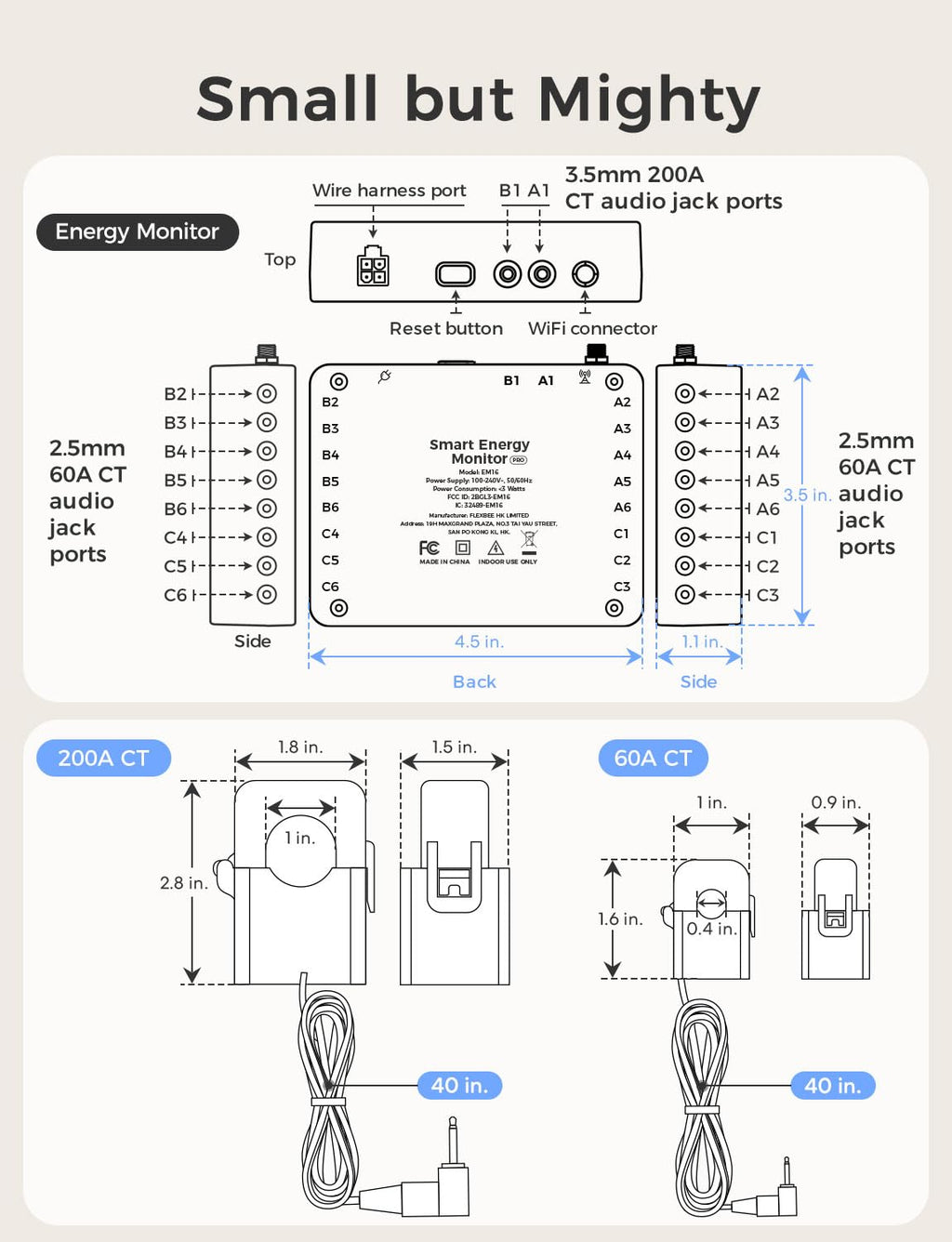 Smart Home Energy Monitor with 18 Circuit Monitoring H74282