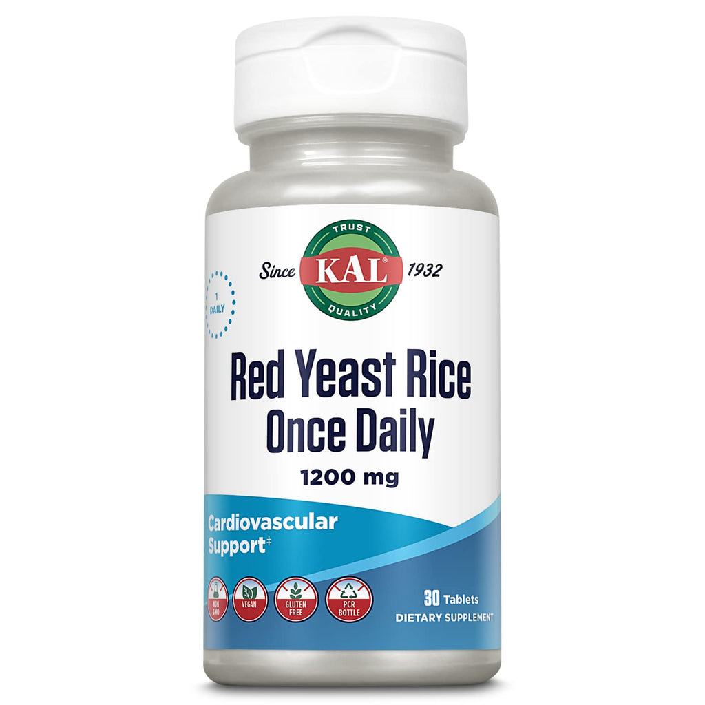Red Yeast Rice 1200mg Vegan Gluten Free 30 Tablets D67704