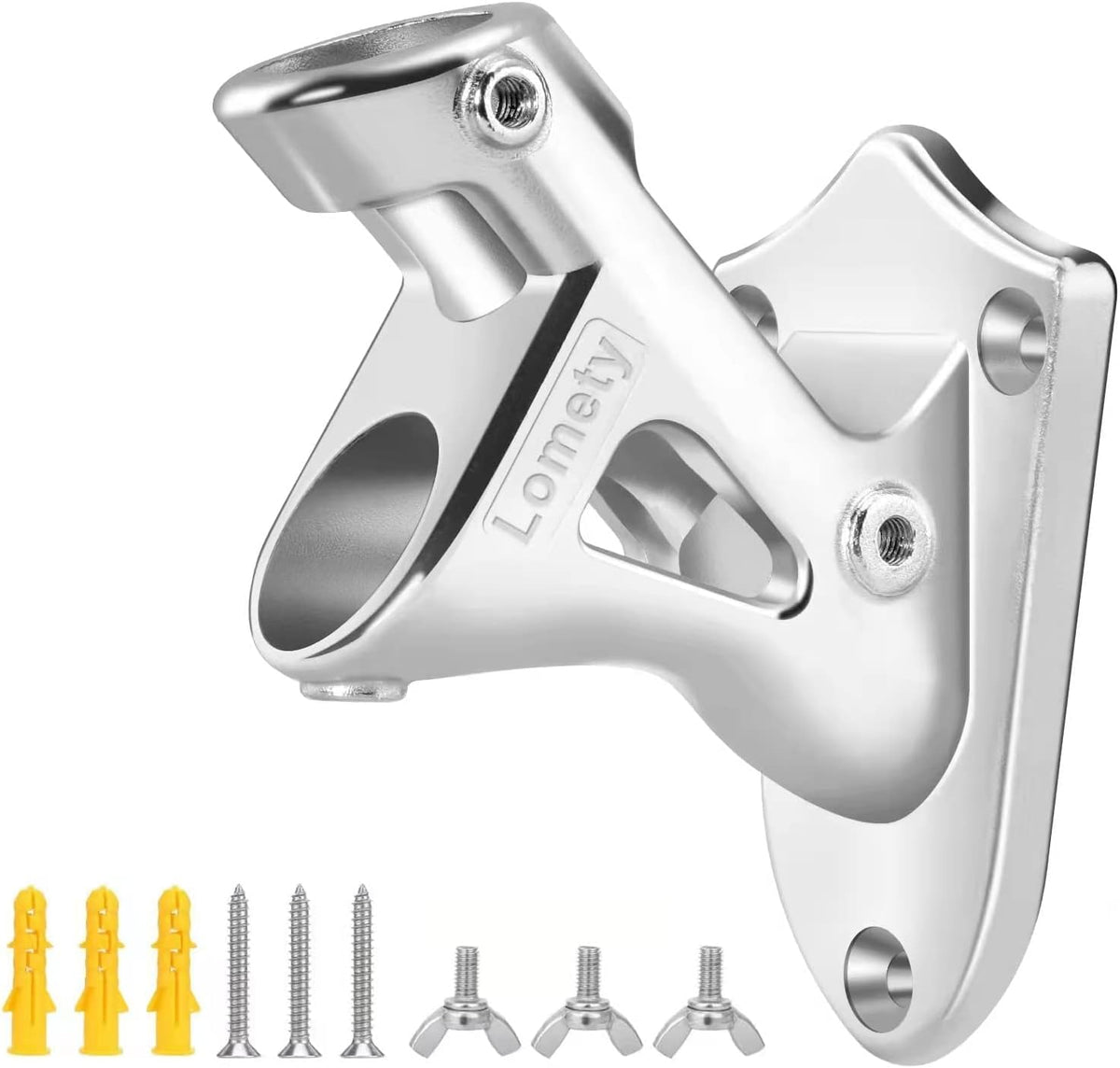 Stainless Steel Heavy Duty Flag Pole Holder Wall Mount Bracket 2 Positions I73252