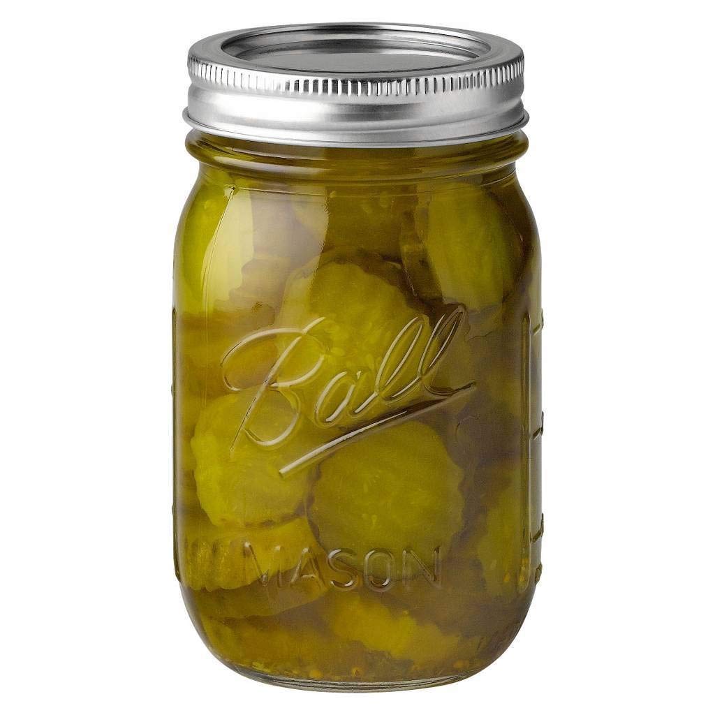 16 oz Regular Mouth Mason Jar with Lids and Bands (12 Units) S958059