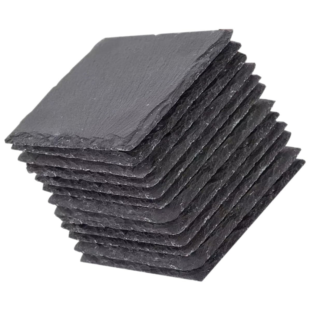Natural Stone Square Drink Coasters Set A2996