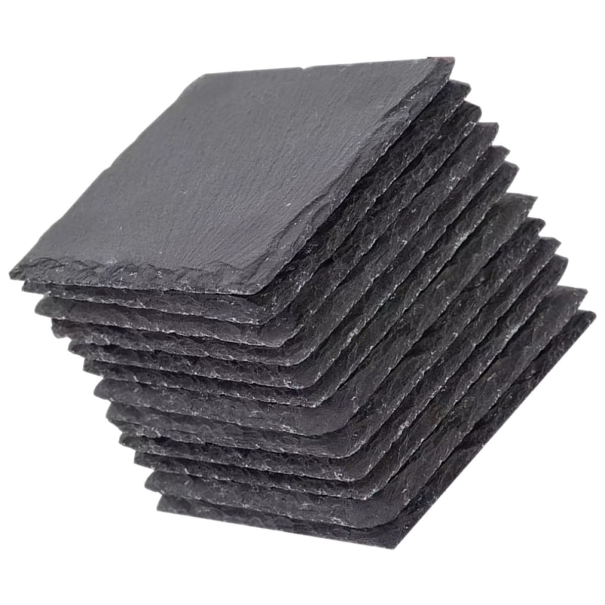 Natural Stone Square Drink Coasters Set A2996