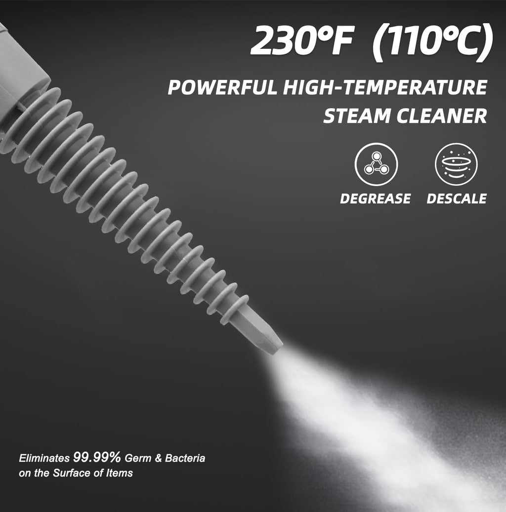 Handheld Pressurized Steam Cleaner with 13 Accessories T515500