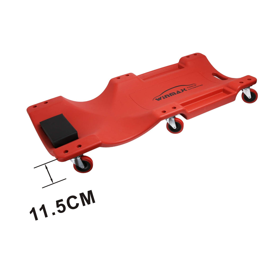 Red 40 Inch Plastic Rolling Creeper R26650