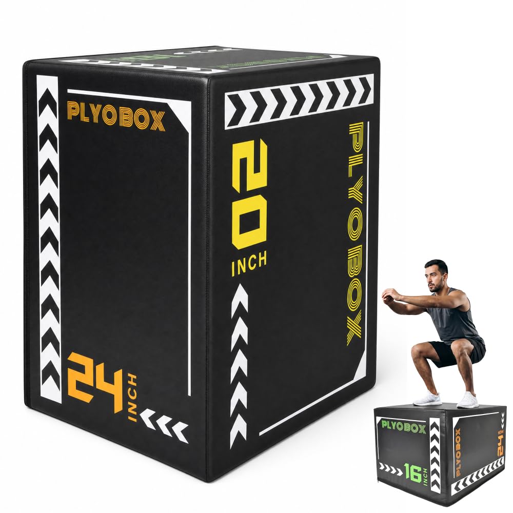 3-in-1 Non-Slip Foam Plyometric Jump Box P581381