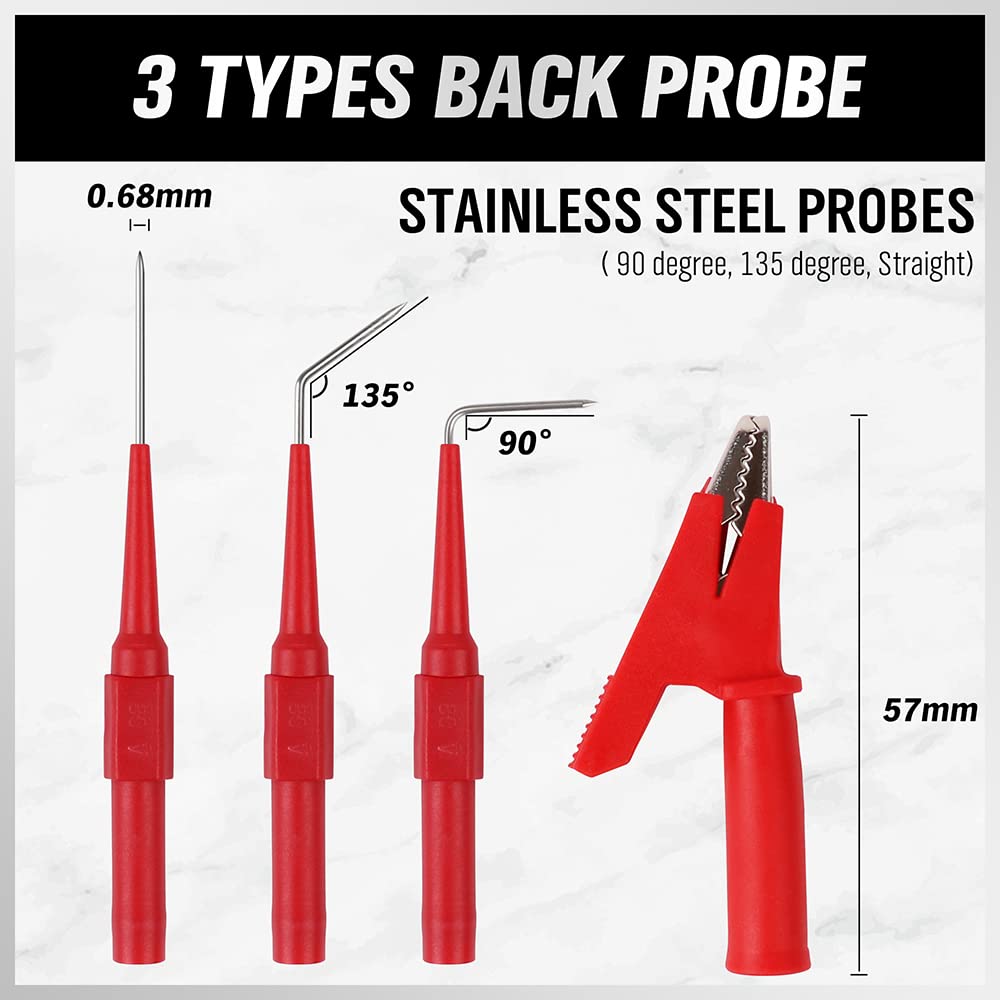 22-Piece Back Probe Kit with Test Leads and Alligator Clips H968