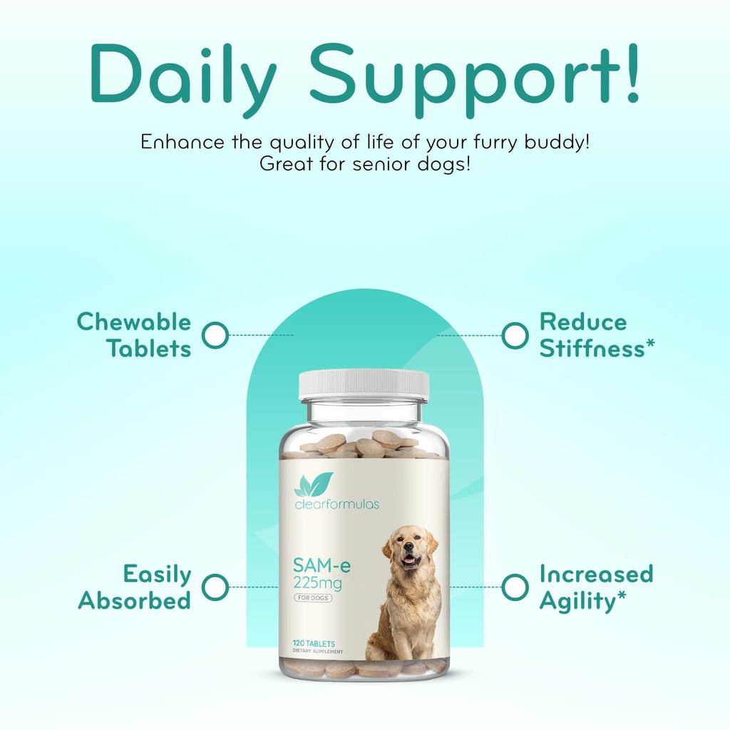 Chewable SAM-e Liver Support Supplement for Dogs 225mg I353152