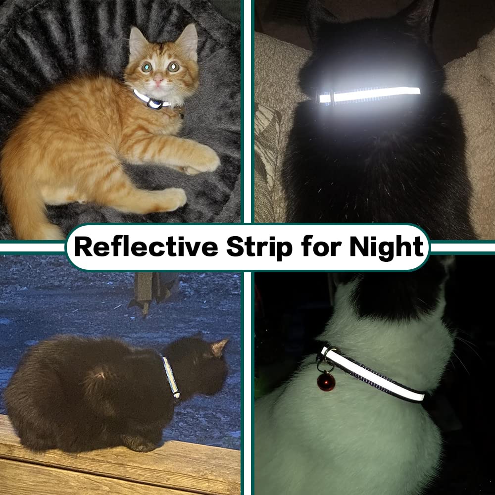 Breakaway Reflective Cat Collar with Air Tag Holder A208449