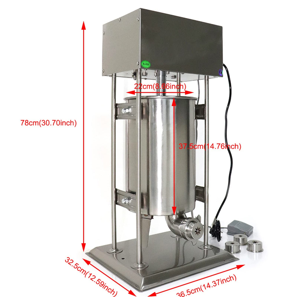 Stainless Steel 2 in 1 Vertical Sausage Stuffer A974