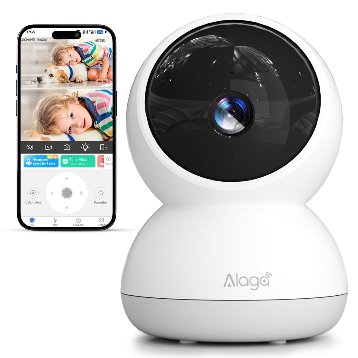 3K HD Indoor Security Camera with Night Vision P945
