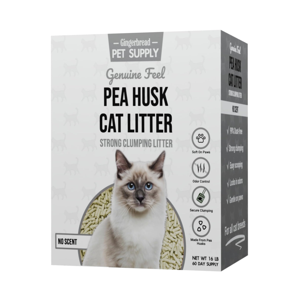 15 lbs Natural Unscented Cat Litter T74745