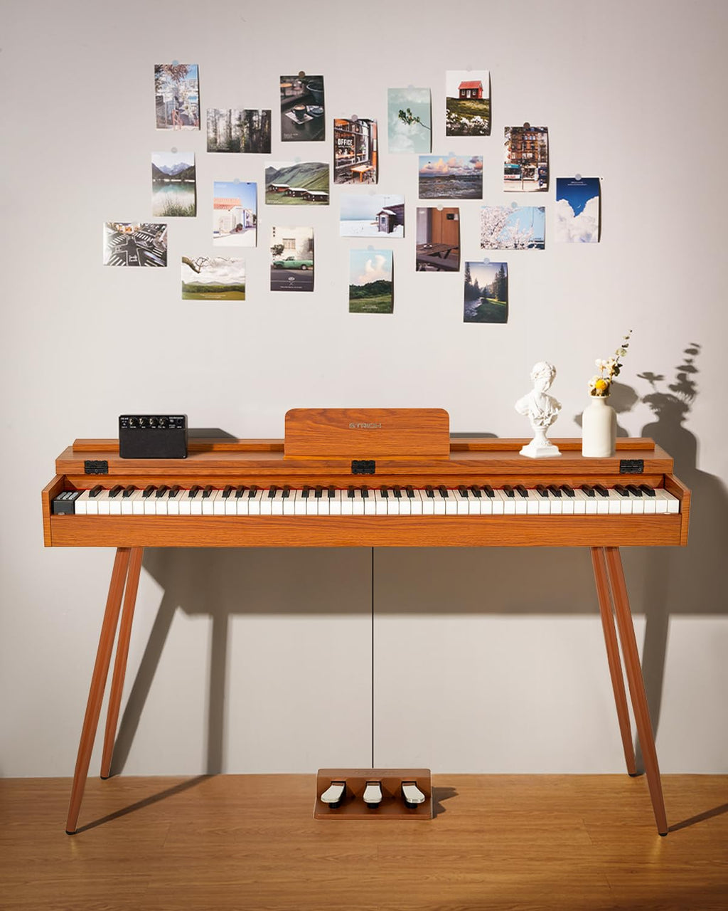 88 Key Hammer-Action Weighted Digital Piano with Stand G4184