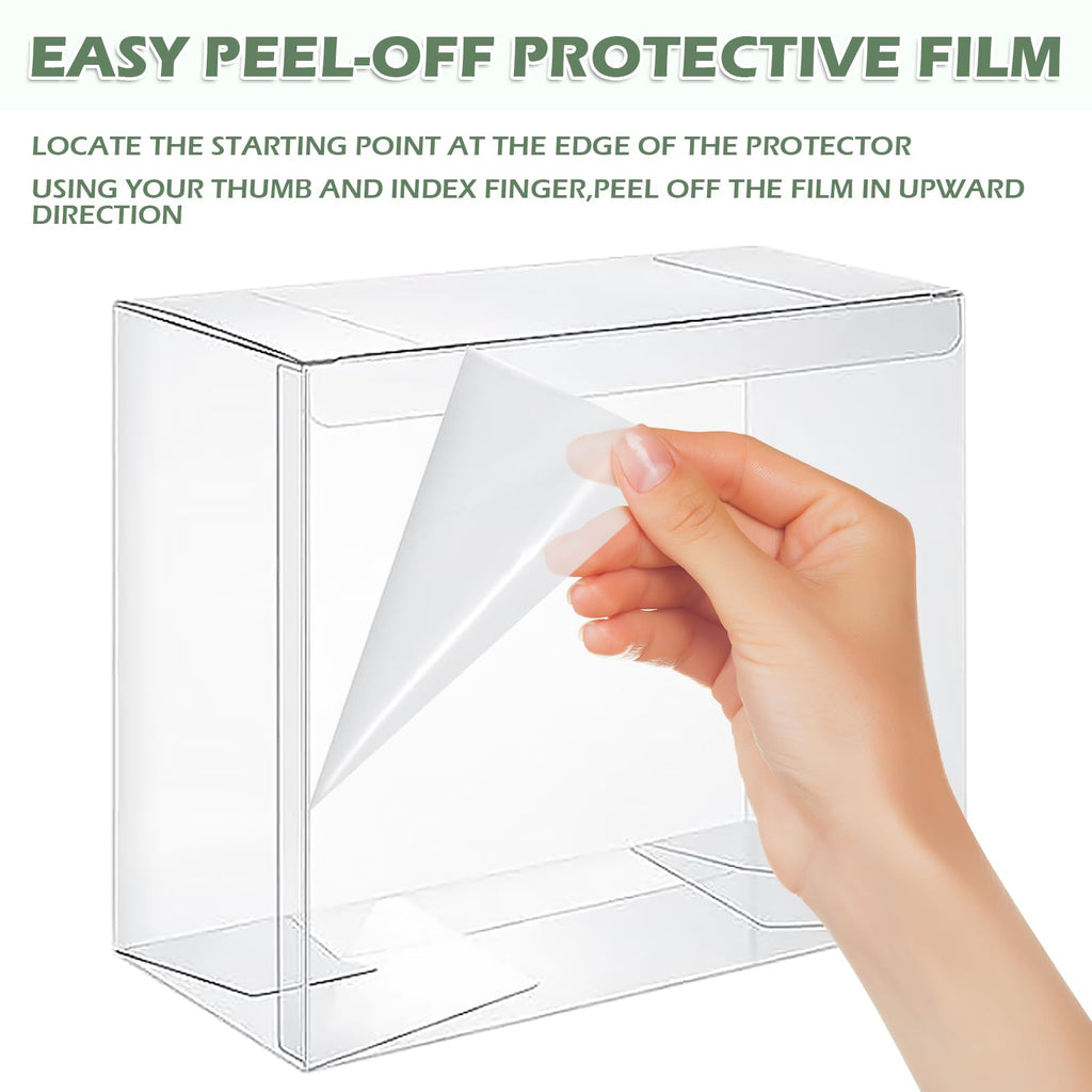 12 Pack Clear PET Plastic Display Storage Case 7.6 x 6.6 x 3.5 Inches B601652