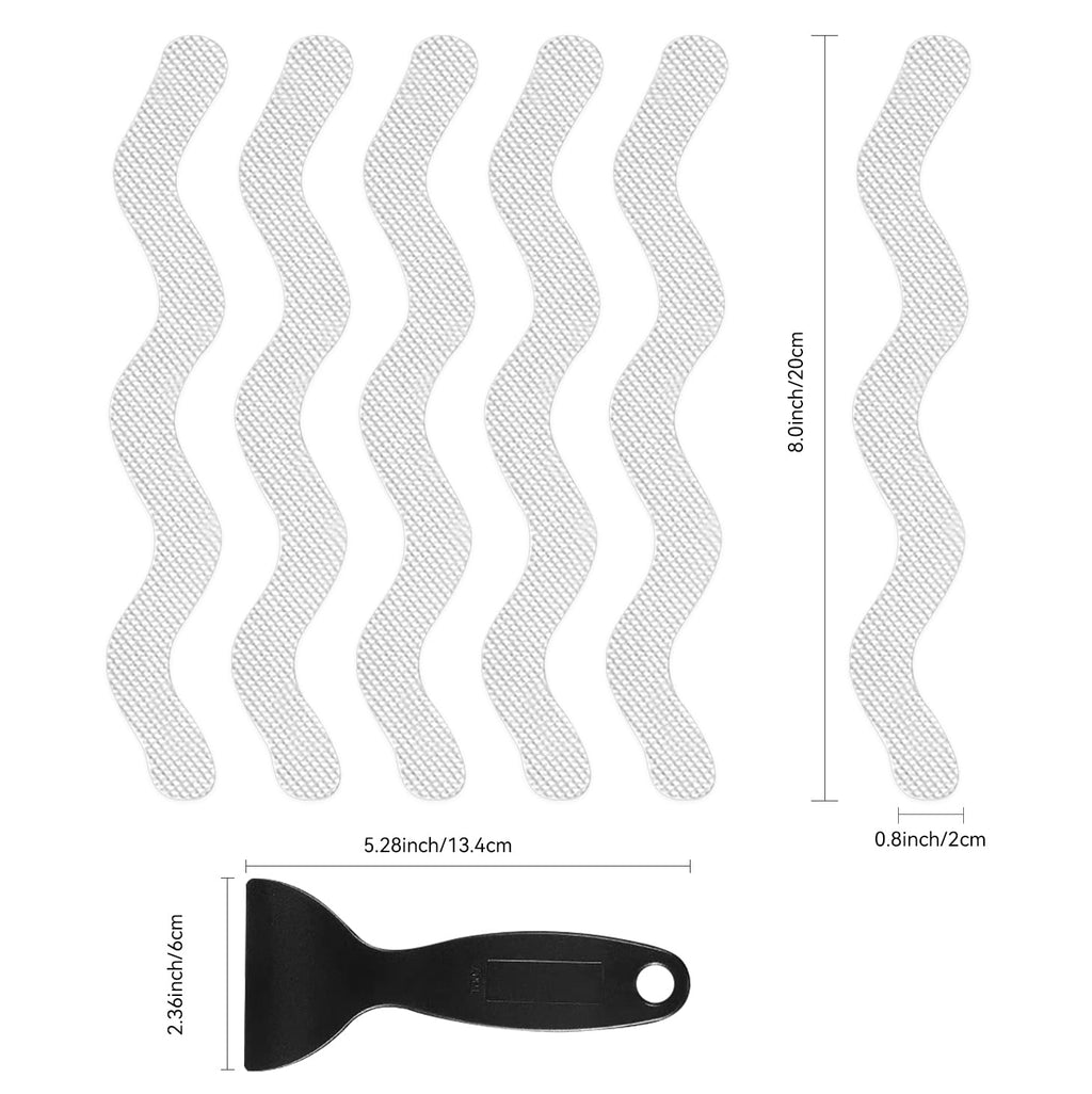 24 PCS Anti Slip Shower Stickers with Scraper L511