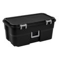 22 Gallon Wheeled Lockable Plastic Storage Footlocker A1155