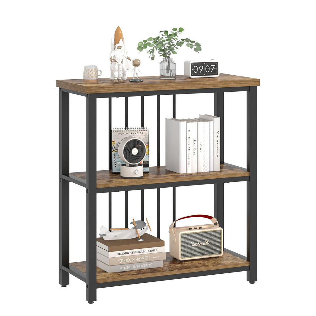 3 Tier Wood and Metal Bookshelf F659500