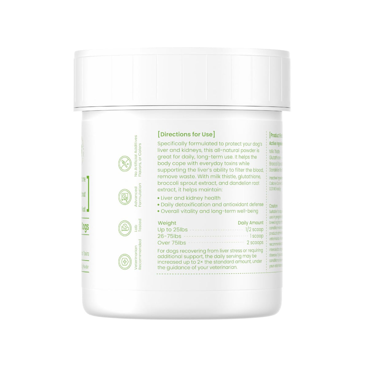 Milk Thistle & Silymarin Powder Liver Support for Dogs 2.12 oz B710273