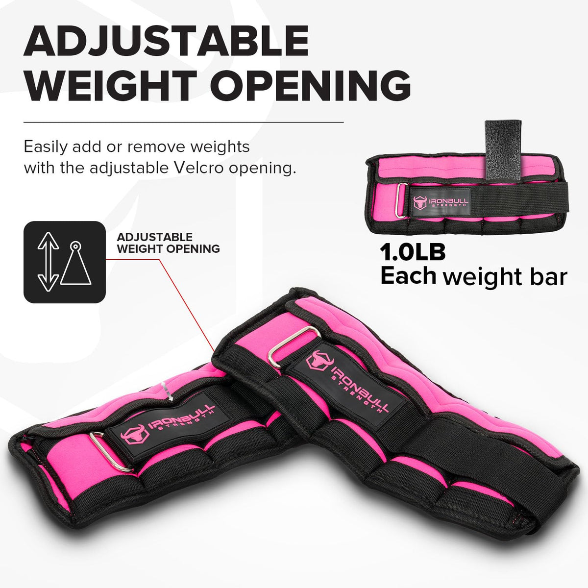 Adjustable Ankle Weights 10lbs/Pair with Straps G90009