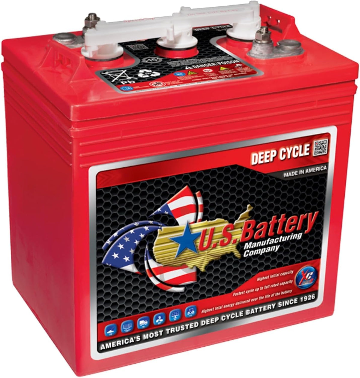 6V 240Ah Flooded Lead Acid Deep Cycle Battery x 4 U3291