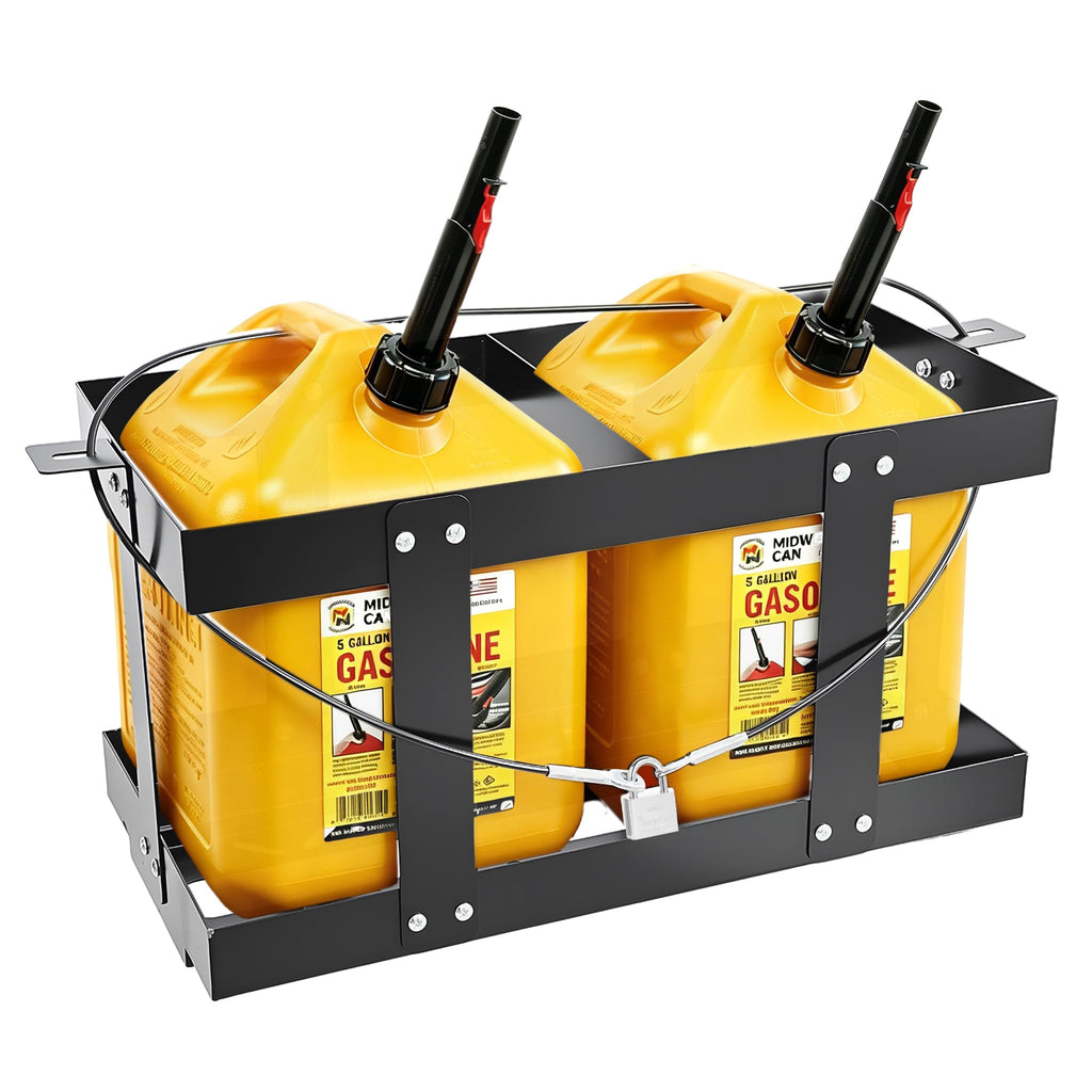 Heavy-Duty Fuel Jug Holder for Two 5 Gallon Gas Cans I19006