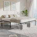 Queen Black Metal Platform Bed Frame F8407