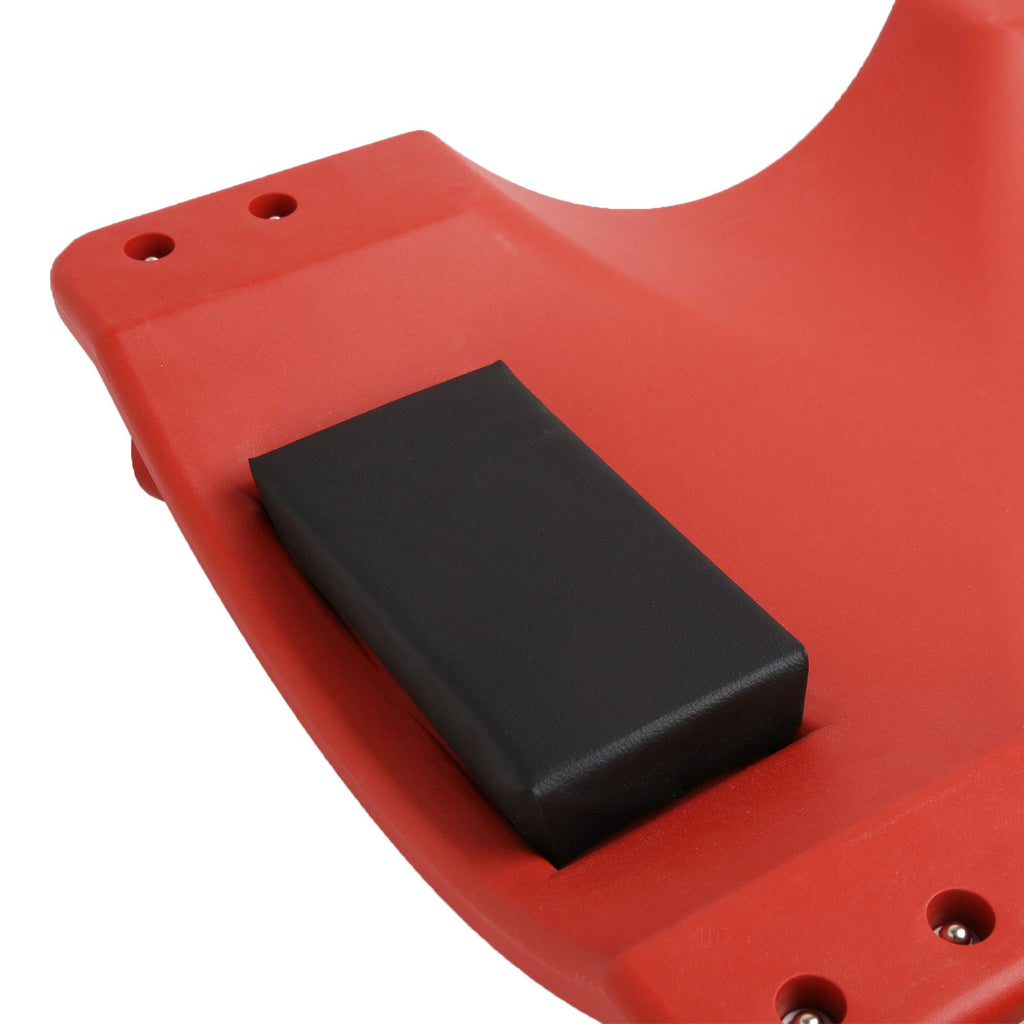 Red 40 Inch Plastic Rolling Creeper R26650