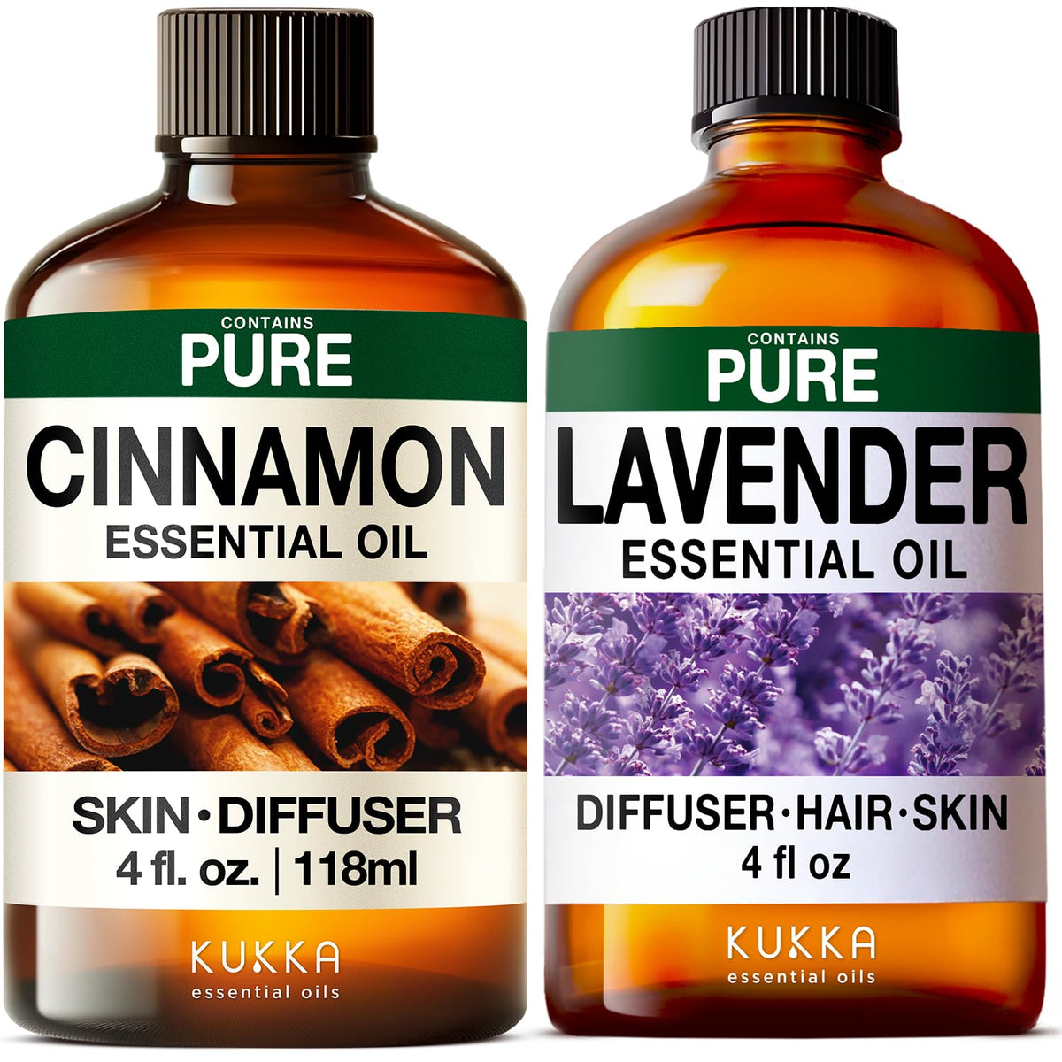 Cinnamon Bark & Lavender Essential Oil Set 2x4 fl oz F675525