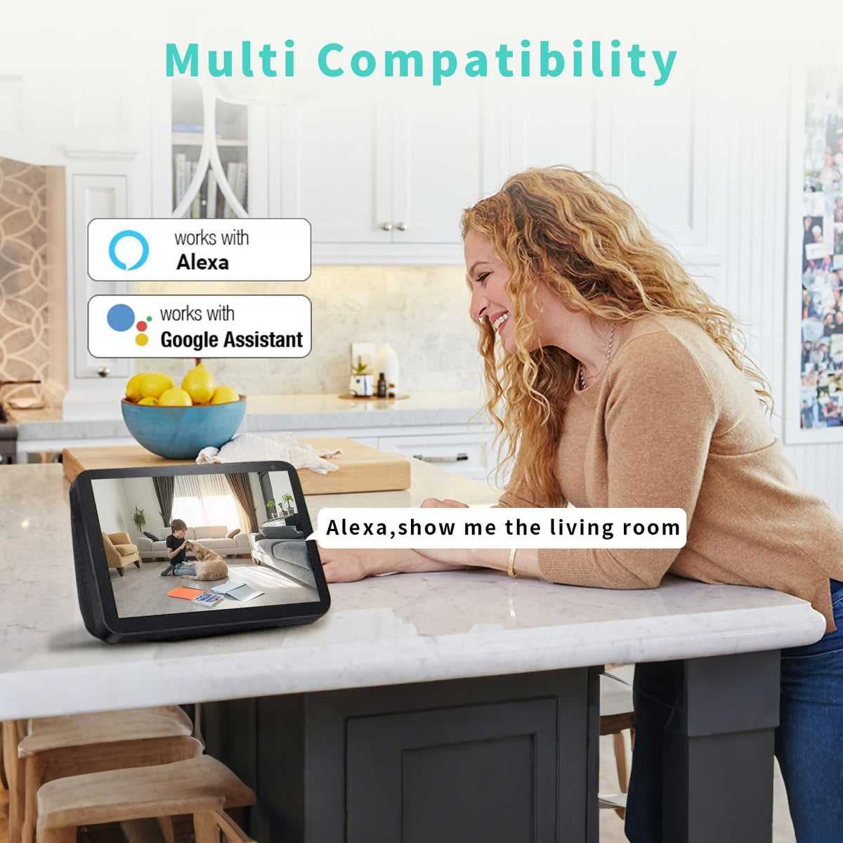 3K HD Indoor Security Camera with Night Vision P945