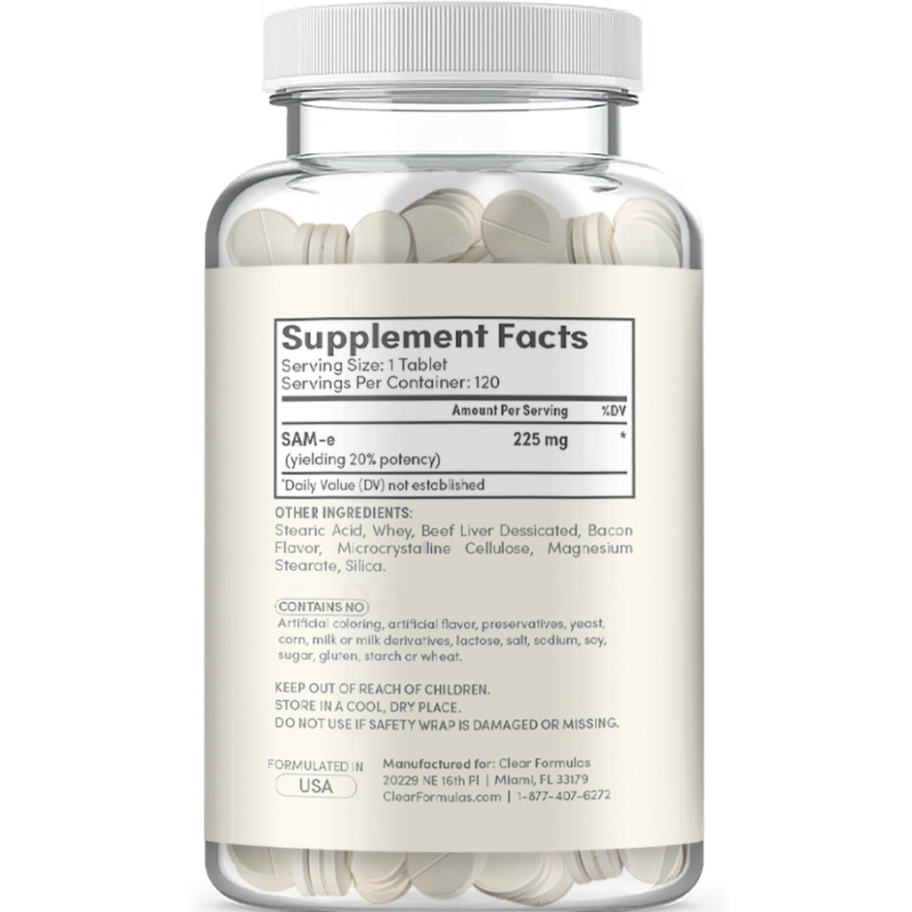 Chewable SAM-e Liver Support Supplement for Dogs 225mg I353152