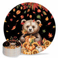 Absorbent Stone Ceramic Coaster with Cork Back, Set of 8 X348238