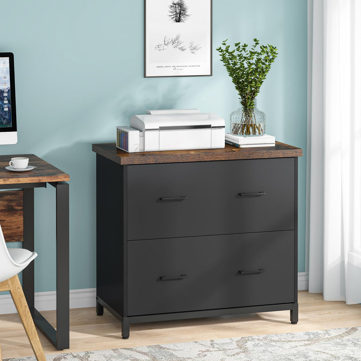 2-Drawer Wood File Cabinet R541