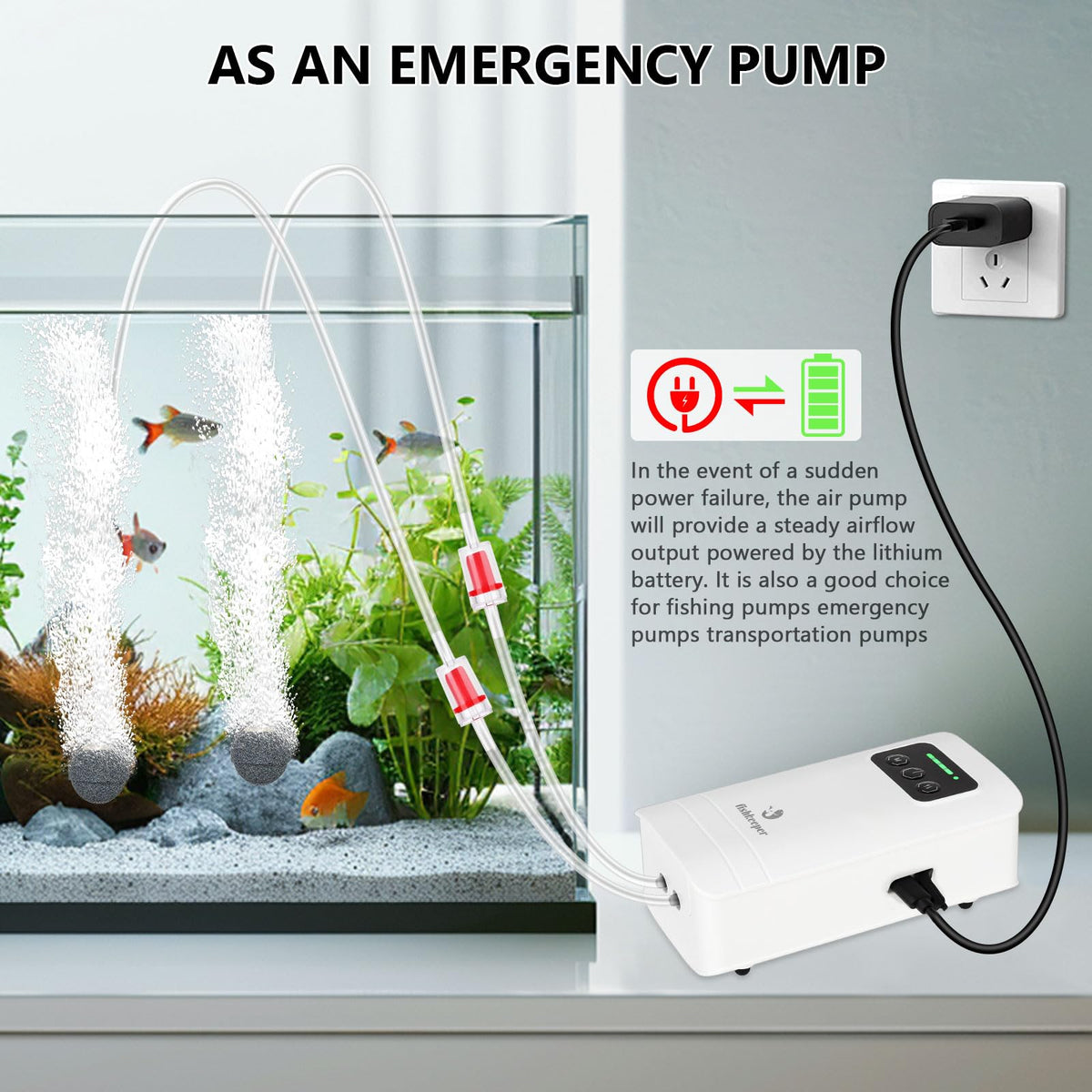 Aquarium Air Pump Magnetic Glass Cleaner T836102