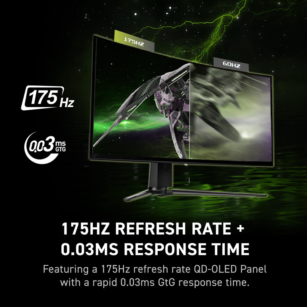 34 Curved OLED Gaming Monitor, 3440 x 1440, 175Hz, Black Z510324